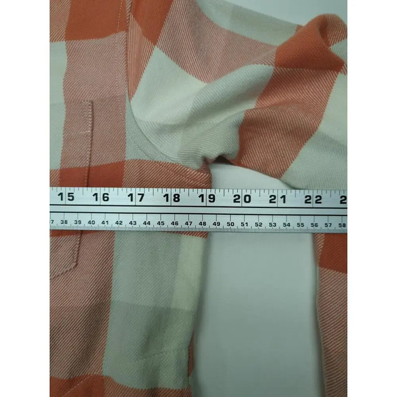 L.L.Bean Women's Soft-Brushed Flannel Shirt Jacket with Pockets Plaid XS - Picture 8 of 12